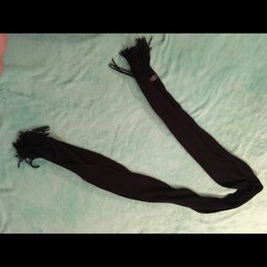 Black soft warm scarf